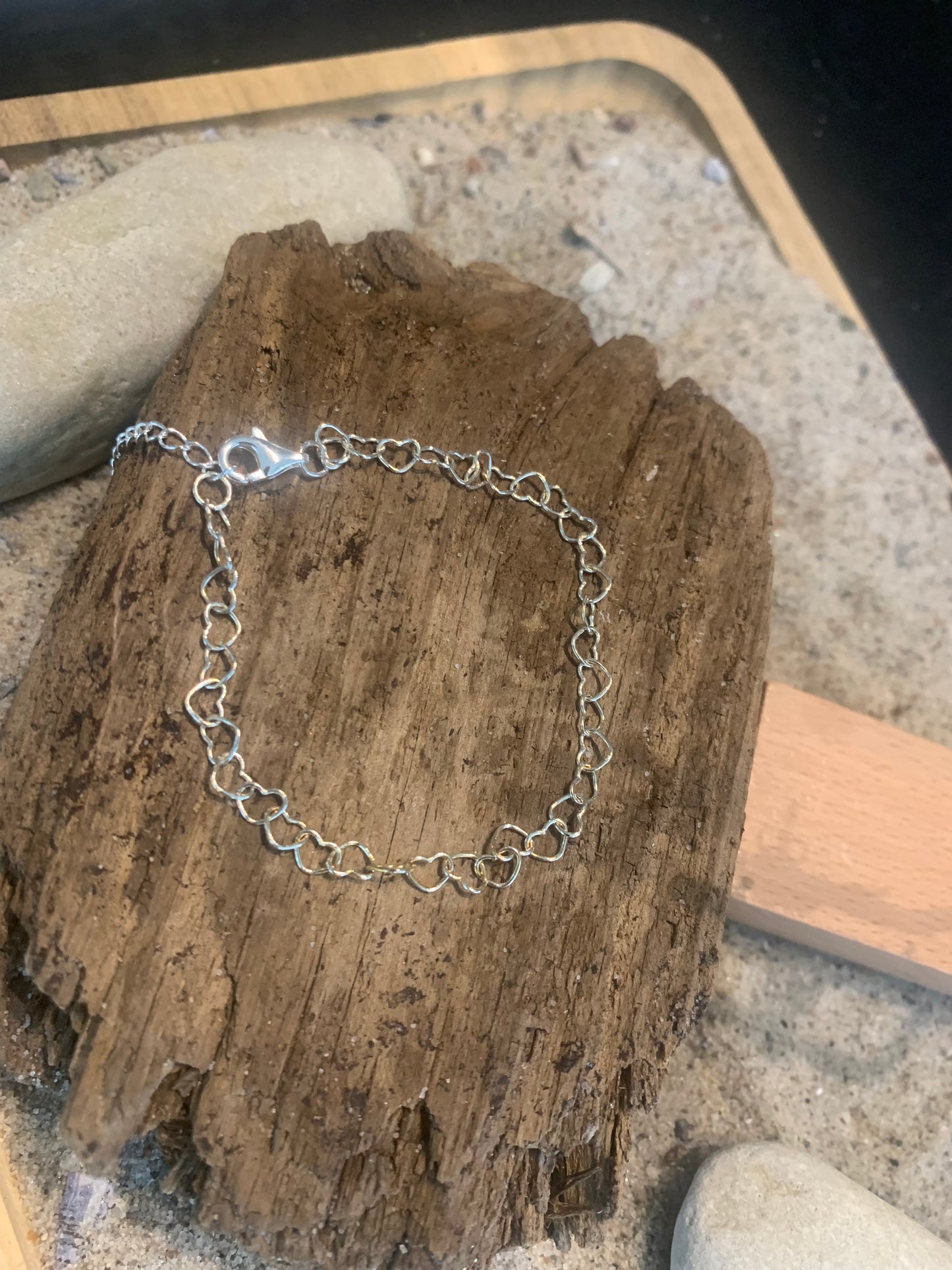 Hjerte armbåndet sølv